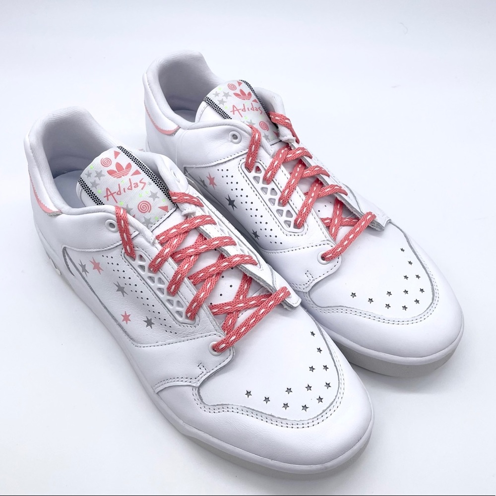 Adidas White Gray SlamCourt Original Sneakers - Picture 2 of 11